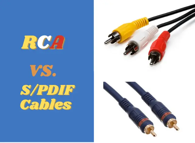 RCA vs. SPDIF Cables – How Are They Different？