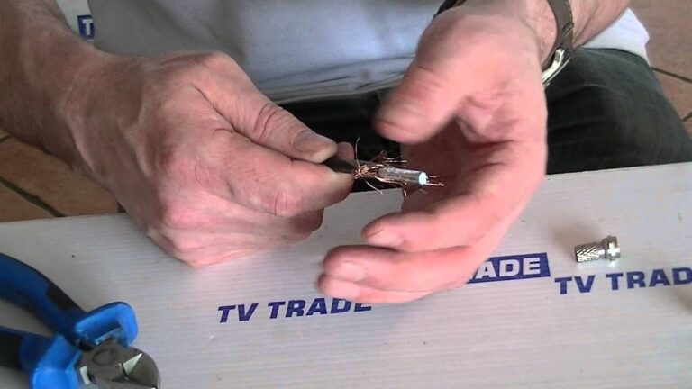 Coax cable stripped